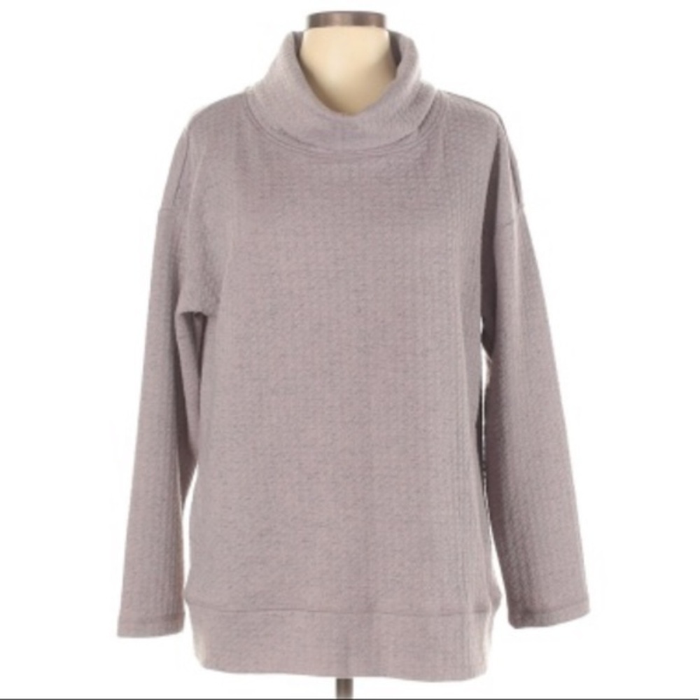 ⏰RBX size L mauve cowl neck oversized sweatshirt
